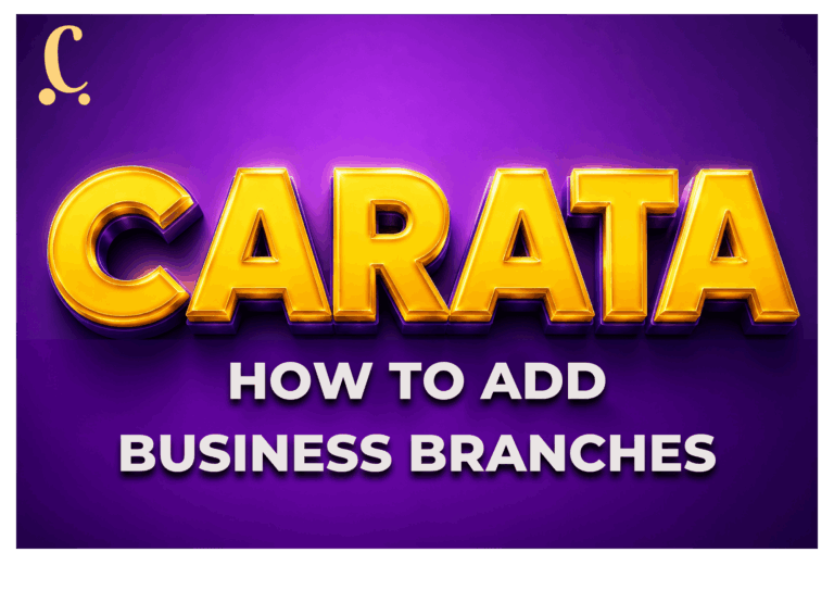 Read more about the article How To Add Business Branches on Carata 4